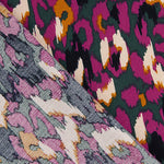 Crep Viscosa Estampado Animal Abstracto Morado - Ribes y Casals