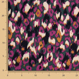 Crep Viscosa Estampado Animal Abstracto Morado - Ribes y Casals