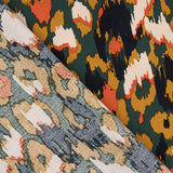 Crep Viscosa Estampado Animal Abstracto Petróleo - Ribes y Casals