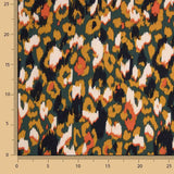 Crep Viscosa Estampado Animal Abstracto Petróleo - Ribes y Casals
