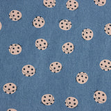 Denim Algodón Estampado Mariquitas Índigo - Ribes y Casals