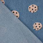 Denim Algodón Estampado Mariquitas Índigo - Ribes y Casals