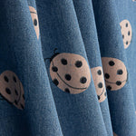 Denim Algodón Estampado Mariquitas Índigo - Ribes y Casals