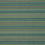 Brocado Rayas Alpujarreña Azul, Turquesa y Mostaza - Ribes y Casals