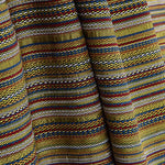 Brocado Rayas Alpujarreña Mostaza, Azul y Rojo - Ribes y Casals