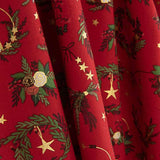 Popelín Navidad Coronas Rojo - Ribes y Casals