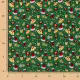 Popelín Navidad Motivos Navideños Verde - Ribes y Casals