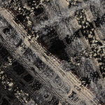 Tweed de Lana Mosaico Gris y Negro con Lúrex Dorado - Ribes y Casals