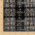 Tweed de Lana Mosaico Gris y Negro con Lúrex Dorado - Ribes y Casals