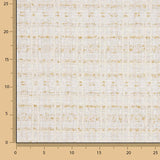 Tweed de Lana Lumière Ivory con Lúrex Dorado - Ribes y Casals