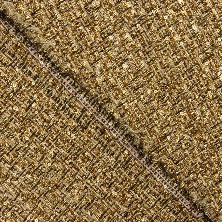 Tweed Fantasía Aurea Dorado con Lúrex - Ribes y Casals