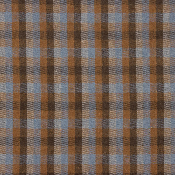 Loden de Lana Glenmore Cuadros Azul y Teja - Ribes y Casals