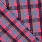 Loden de Lana Glenmore Cuadros Fucsia y Azul - Ribes y Casals