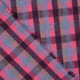 Loden de Lana Glenmore Cuadros Fucsia y Azul - Ribes y Casals