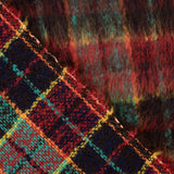 Tweed de Lana Glencoe Doble Faz Rojo y Turquesa - Ribes y Casals