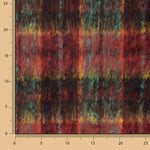 Tweed de Lana Glencoe Doble Faz Rojo y Turquesa - Ribes y Casals