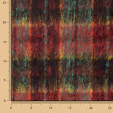Tweed de Lana Glencoe Doble Faz Rojo y Turquesa - Ribes y Casals