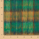 Tweed de Lana Glencoe Doble Faz Verde Esmeralda y Ocre - Ribes y Casals