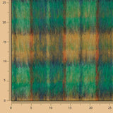 Tweed de Lana Glencoe Doble Faz Verde Esmeralda y Ocre - Ribes y Casals