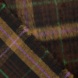 Tweed de Lana Braemar Doble Faz Chocolate y Violeta - Ribes y Casals