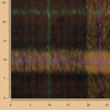 Tweed de Lana Braemar Doble Faz Chocolate y Violeta - Ribes y Casals