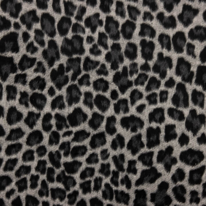 Loden de Lana Serengeti Animal Print Leopardo Gris - Ribes y Casals