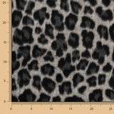 Loden de Lana Serengeti Animal Print Leopardo Gris - Ribes y Casals