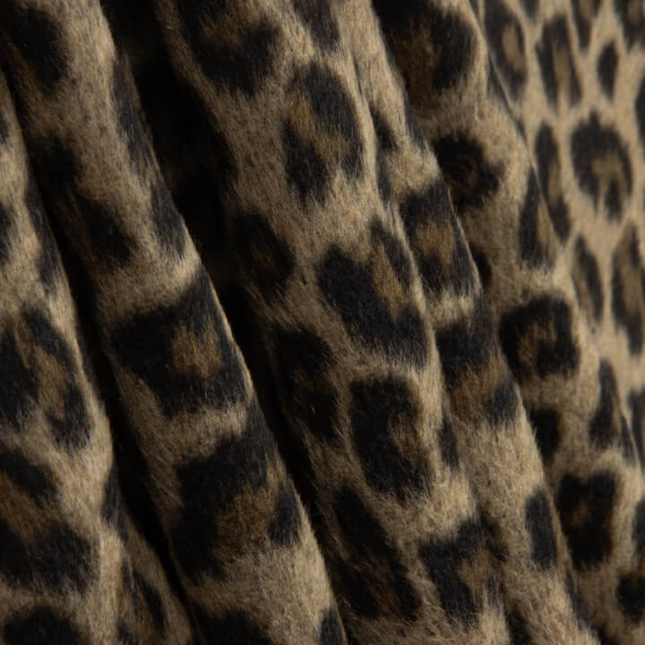 Loden de Lana Serengeti Animal Print Leopardo Camel - Ribes y Casals
