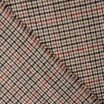 Loden de Lana Pata de Gallo Beige, Negro y Rojo - Ribes y Casals