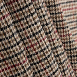 Loden de Lana Pata de Gallo Beige, Negro y Rojo - Ribes y Casals
