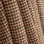 Loden de Lana Pata de Gallo Beige y Granate - Ribes y Casals