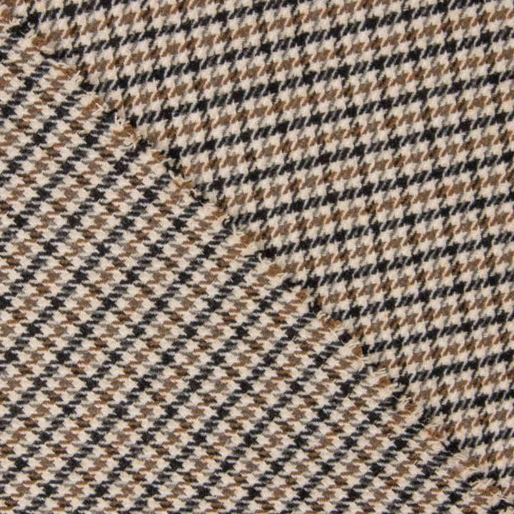 Loden de Lana Pata de Gallo Beige y Negro - Ribes y Casals