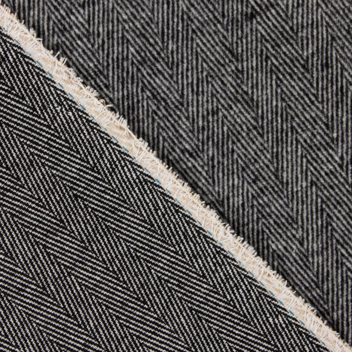 Loden de Lana Espiga Gris y Negro - Ribes y Casals