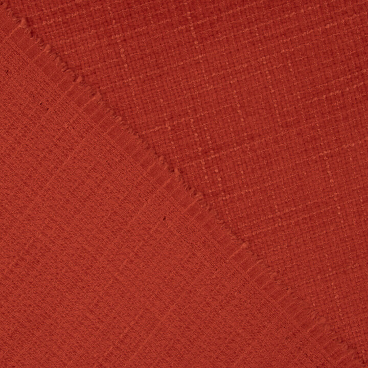 Tweed de Lana Rojo Coral - Ribes y Casals