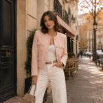 Tweed de Lana Rosa Suave - Ribes y Casals