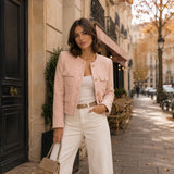 Tweed de Lana Rosa Suave - Ribes y Casals