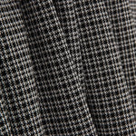 Punto Jacquard Pata de Gallo y Cuadros Negro y Blanco - Ribes y Casals