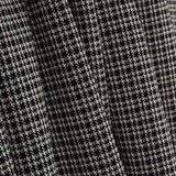 Punto Jacquard Pata de Gallo y Cuadros Negro y Blanco - Ribes y Casals