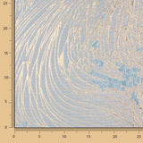 Jacquard Fantasía Vórtice Azul Cielo y Marfil - Ribes y Casals