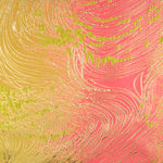 Jacquard Fantasía Vórtice Fucsia y Lima - Ribes y Casals