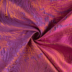 Jacquard Fantasía Vórtice Morado y Naranja - Ribes y Casals