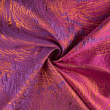 Jacquard Fantasía Vórtice Morado y Naranja - Ribes y Casals