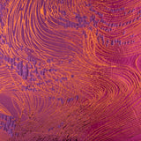 Jacquard Fantasía Vórtice Morado y Naranja - Ribes y Casals