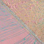Jacquard Fantasía Vórtice Turquesa y Rosa - Ribes y Casals