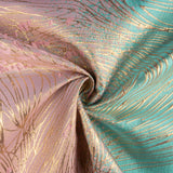 Jacquard Fantasía Vórtice Turquesa y Rosa - Ribes y Casals