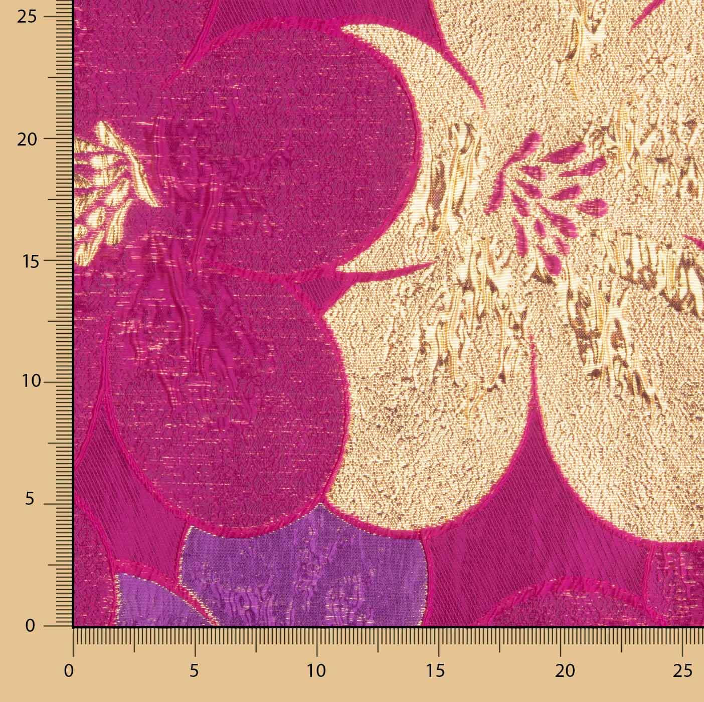 Jacquard Fantasía Pétalos Fucsia y Morado - Ribes y Casals