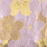 Jacquard Fantasía Pétalos Malva y Dorado - Ribes y Casals