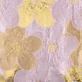 Jacquard Fantasía Pétalos Malva y Dorado - Ribes y Casals