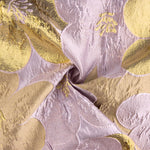 Jacquard Fantasía Pétalos Malva y Dorado - Ribes y Casals