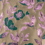 Brocado Fantasía Magnolia Topo, Verde y Rosa - Ribes y Casals